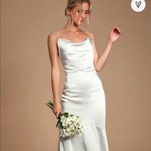 Lulus white wedding dress